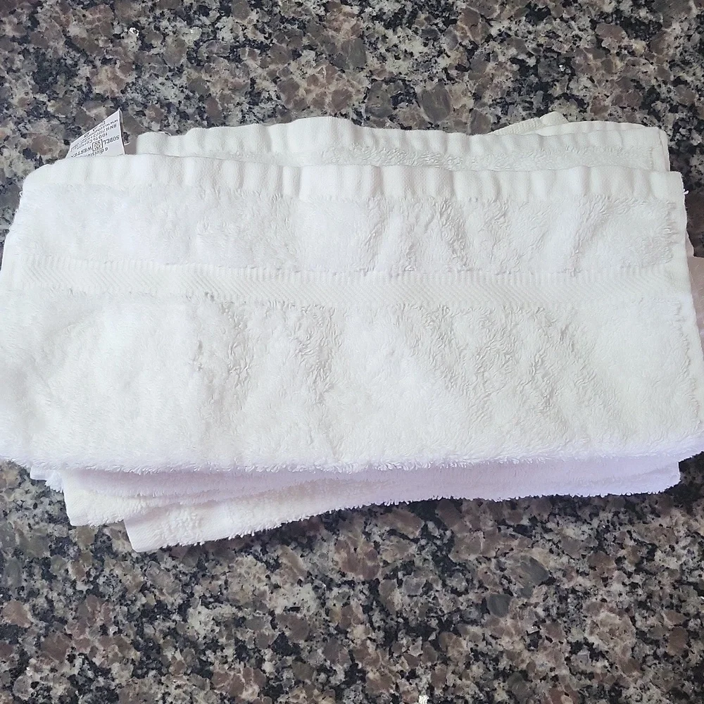 Lot Of 10 Washcloths 100% cotton thick white unbranded like new condition